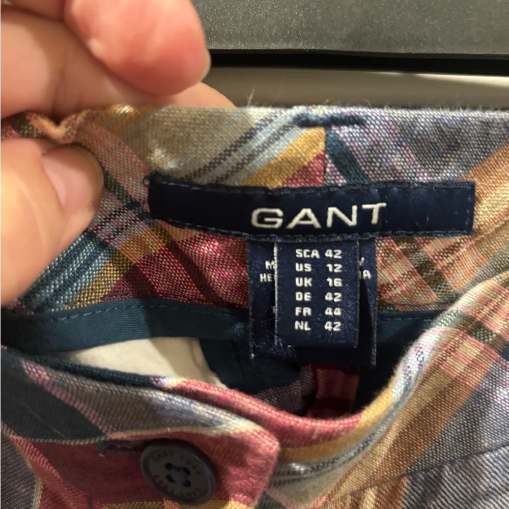 Vintage Gant plaid pants. Size 12